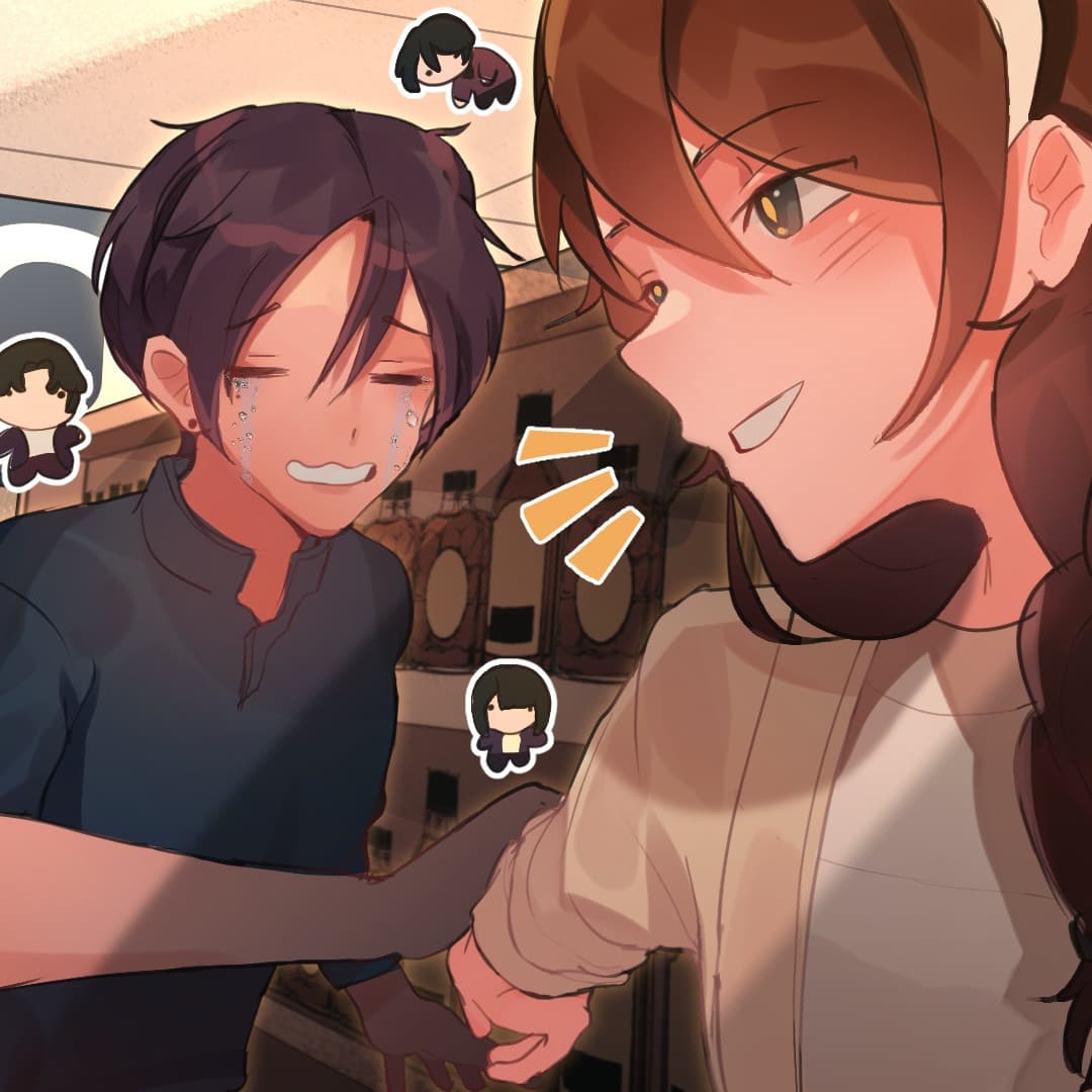 a man and a woman are standing next to each other